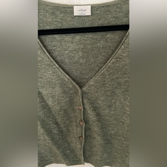 Aritzia Wilfred Sage Green Knit Sweater - Picture 3 of 3